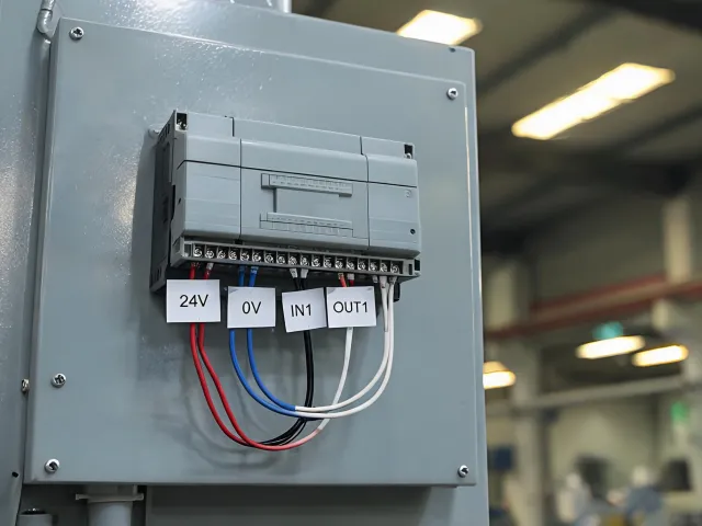 Compact controller for a machine panel